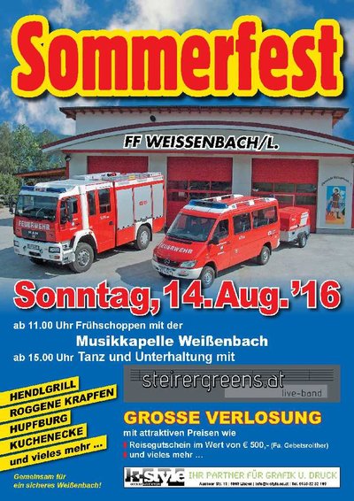 FF Weißenbach Sommerfest 16