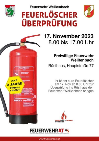 Feuerlöscher-Überprüfung 2023